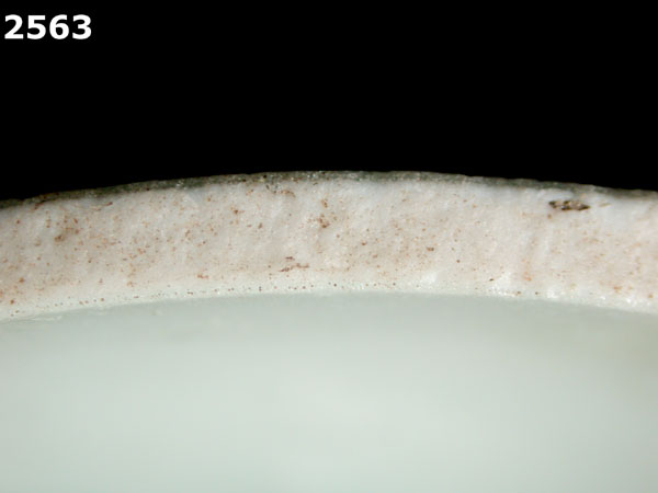 PORCELAIN, KRAAK specimen 2563 side view