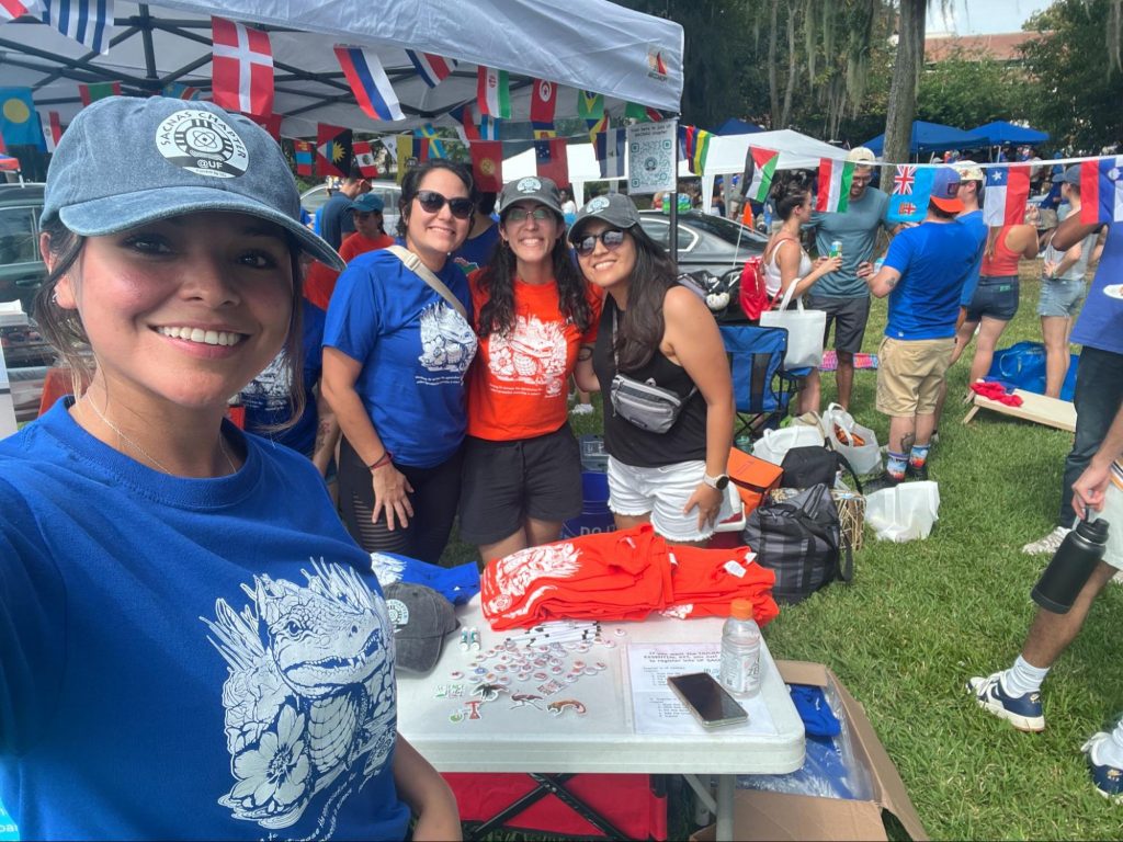 At our Tailgate event where we recruited over 100 new members. Photo courtesy of SACNAS members