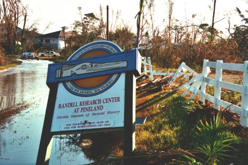 RRC sign after the hurricane