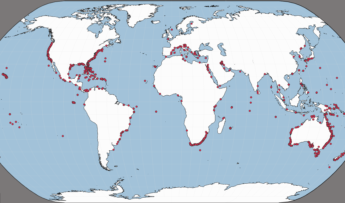 Unprovoked Shark Attack Interactive Map International Shark Attack File