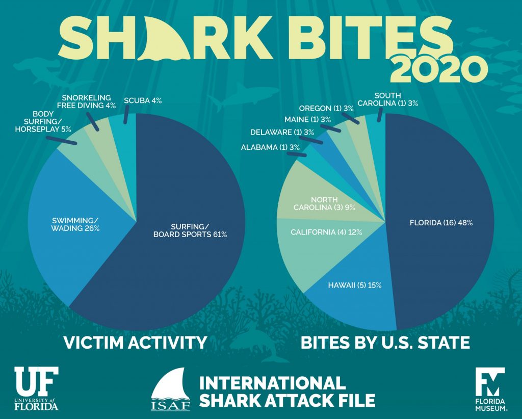 Quick guide to the 2020 ISAF Annual Report International Shark Attack