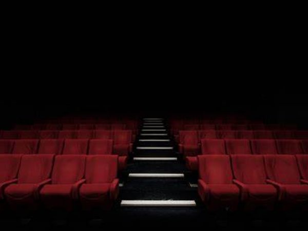 rows of red cinema seats
