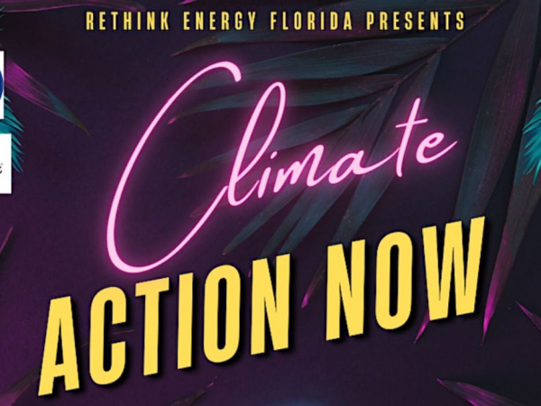 flyer stating climate action now